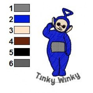 Tinky Winky Teletubbies Embroidery Design 05